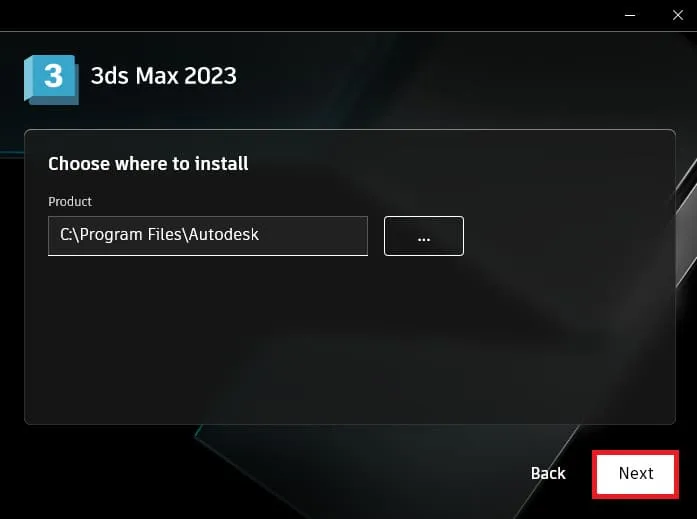 Hướng dẫn tải và crack 3DS Max 2023 cập nhật mới nhất 9 Chọn địa chỉ cài phần mềm